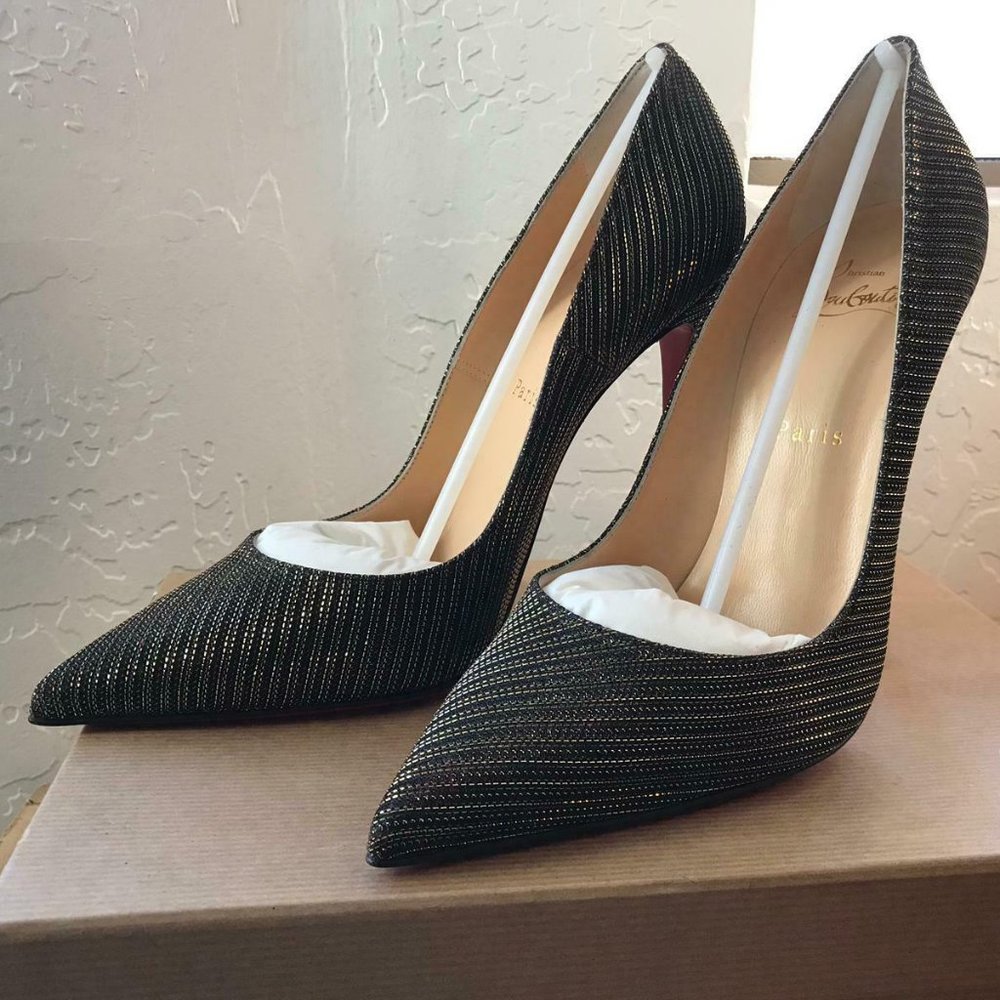 NEW IN BOX Christian Louboutin So Kate 120 Glitter